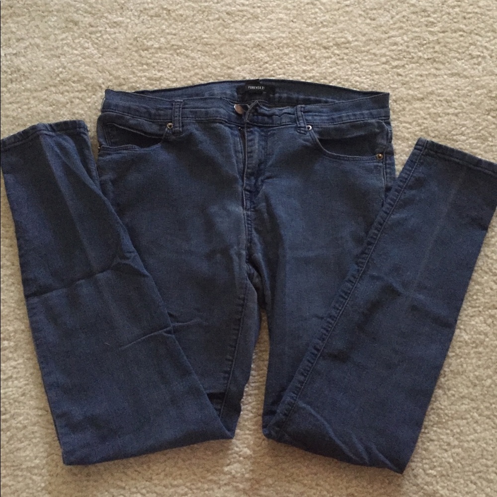 Forever 21 Gray Skinny Jeans